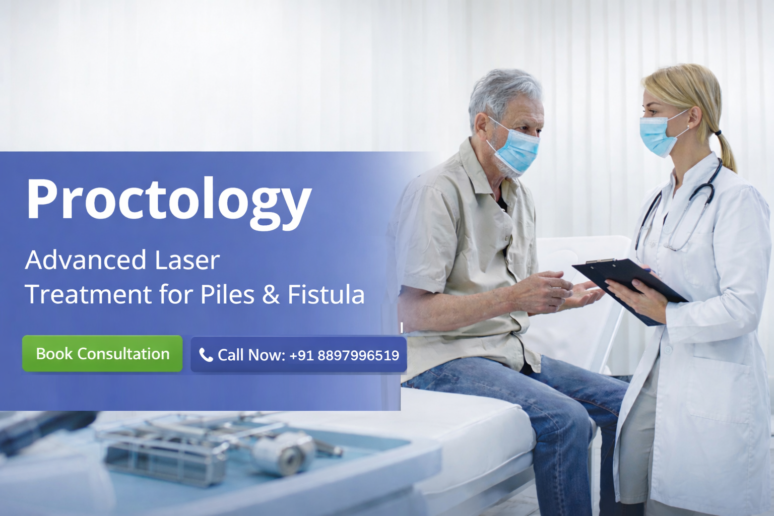 Medical consultation for proctology services